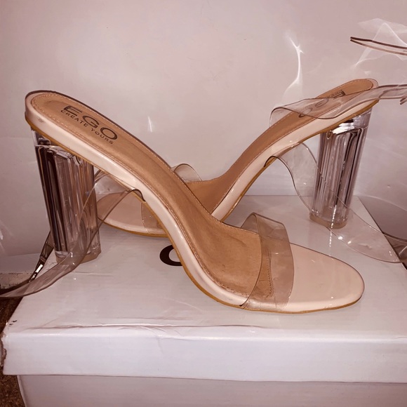 EGO Official Shoes | Clear Nude Heels - Picture 2 of 6